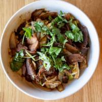 Paleo Bowl (32 Oz)-No Noodles · 32 oz. bowl with thinly sliced beef and chicken, sautéed with cabbage, white and green onion...