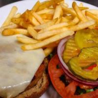 The Straight Up Burger · Grass-fed Beef,  Turkey, or Organic Millet Veggie patty served with Lettuce, Tomato, Onions ...