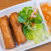 Fried Pork Egg Rolls · Two pieces.