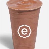 Chocolate Supreme. · 25g protein. Banana, almond butter, maca, mesquite, chocolate hemp milk, Earthfusion protein.