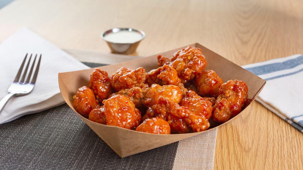 Roasted Bone-In Wings (75Pc) · Seventy five roasted bone-in wings with your choice of flavor and dipping sauce.