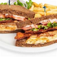Cajun Chicken Sandwich · Chicken Breast seasoned with Cajun spices and topped with Bacon & melted Jack Cheese with. G...