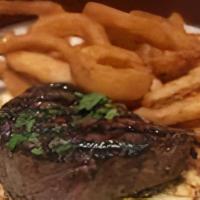 Usda Prime Elbow Room Famous Steak Sandwich-1855 Beef-8Oz. · Open face jalapeño cheesebread. Includes choice of two sides: fries, small house or Caesar ...
