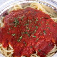 Spaghetti Marinara · Served with our classic home-made sicilian-style marinara.