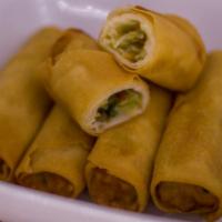 Egg Rolls · Popular choice. Deep-fried vegetable egg rolls, served with sweet and sour sauce.