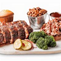 2 Meat Combo · Double your pleasure with any two different meat selections. . Includes choice of two sides,...