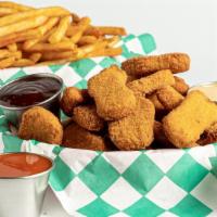 30 Vegan Nuggets · 30 vegan chicken nuggets, served with fries & your choice of 6 dipping sauces