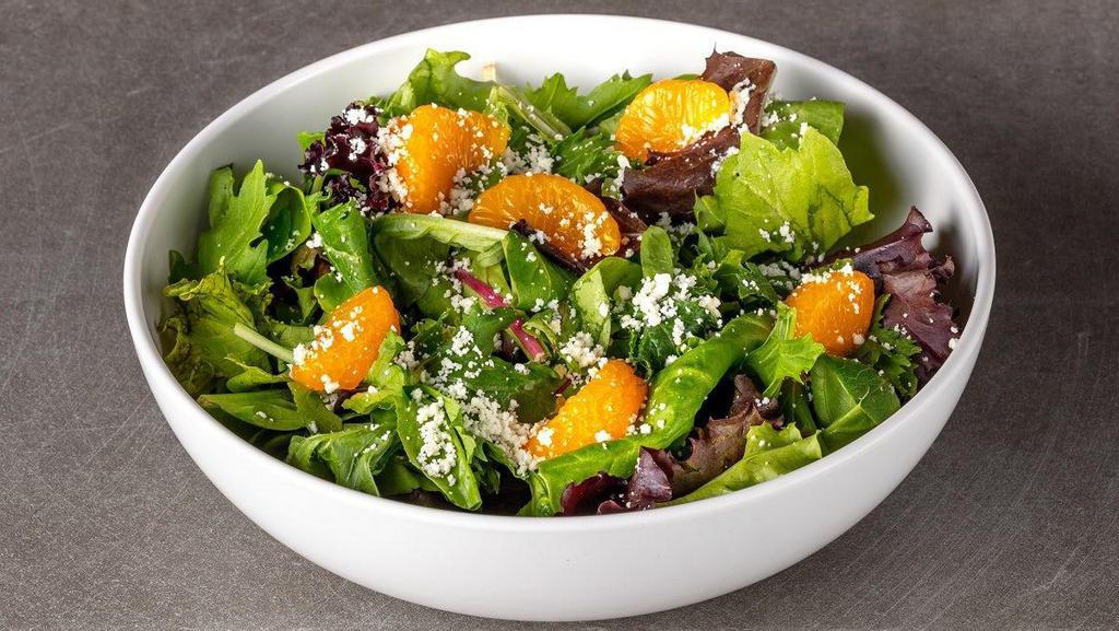 House Side Salad · Mixed Greens, Feta Cheese, Madarin Oranges, Balsamic Vinaigrette. Served with Fresh Baked Focaccia Bread