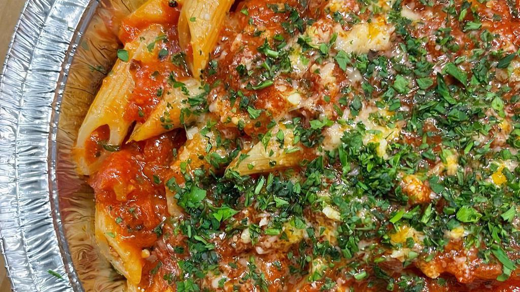 Arrabiata Penne · Spicy Tomato Sauce with Garlic Parsley and Cheese