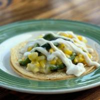 Corn Taco · poblano pepper, corn, cheese and sour cream