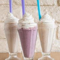 Gourmet Pie Shakes - $6.99+ · Your favorite pie slice blended with vanilla ice cream and milk. It’s like a milkshake, but ...