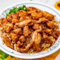 House Fried Rice · Chicke + Shrimp, & Fried Rice