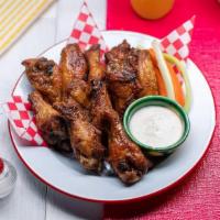 12 Pcs  All Natural Wings · all natural (no hormones or antibiotics)  chicken wings cooked to perfection. Choose your fa...