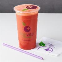 Velvet Juice · Orange, carrots, and beets.