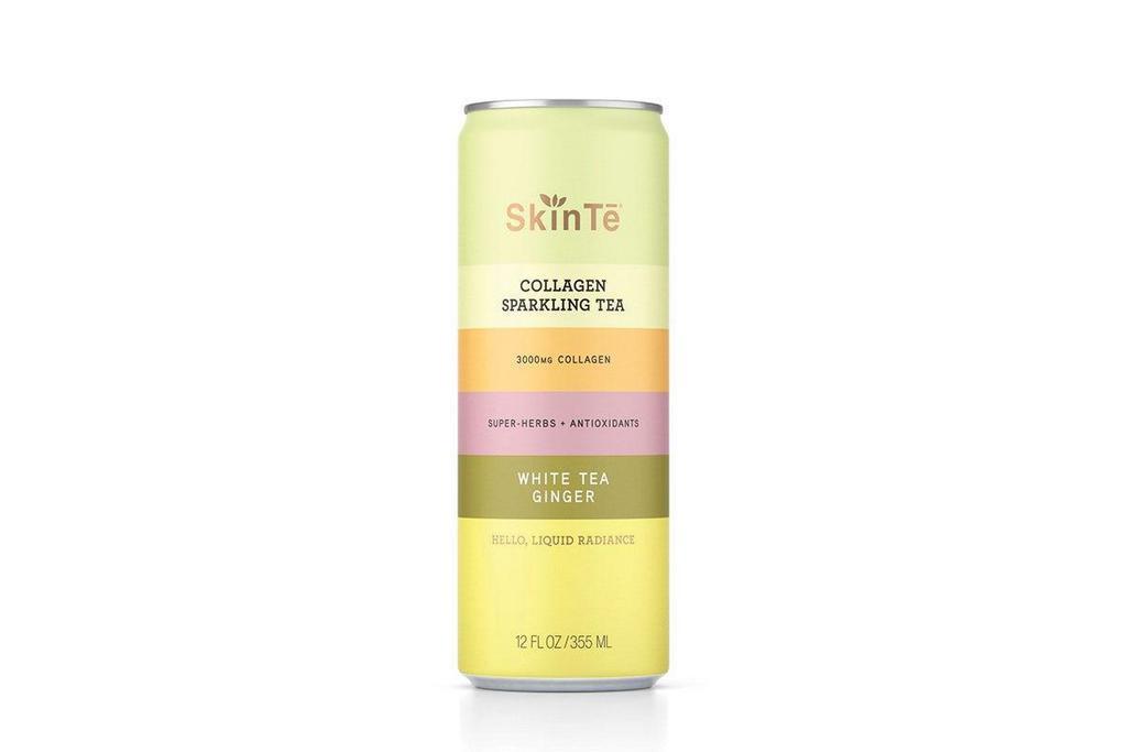Skinte - White Tea Ginger · Delicate organic white tea and real organic ginger make for an invigorating and subtly spicy combination that keeps you coming back for more. . Real Brewed, Organic Tea & Super-Herbs. 3000mg Collagen*. Antioxidants + 100% DV Vitamin C. Lightly Fruit Juice Sweetened. Benefits skin, hair, nails, joints, mood & overall well-being.