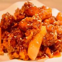 Korean Sweet Pop Chicken · Korean style sweet and spicy sauce