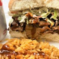 Sliders Combo · Two Brisket Sliders
Choice of Side
Choice of Soft Drink