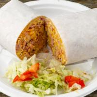 Breakfast Burrito · Choice of ham, bacon or sausage with egg, cheese and potato.