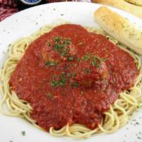 Two Meatballs · 2 meatballs topped with marinara sauce
