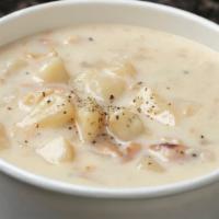 New England Clam Chowder · Our award-winning, two-time Boston Chowdafest Champion! A blend of tender sweet whole surf c...