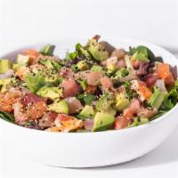 Sashimi Salad · assorted fish,avocado, salad mix, furikake, soy mustard dressing