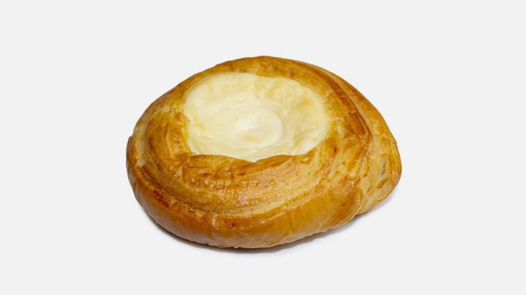 Pastries|Cheese Danish · A buttery, flakey croissant with sweet, almond filling and topped with sliced almonds. This has not been Kosher certified. 380 Calories