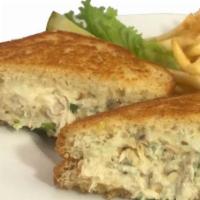 Albacore Melt · Our freshly made albacore salad served on crunchy, golden-grilled sourdough with melted slic...