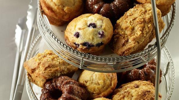 Fresh-Baked Muffin · Fresh-baked daily. Choose from Blueberry, Bran or Banana Walnut.