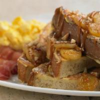 55 Brioche French Toast · Rich brioche bread makes our French toast light, fluffy and decadent dipped in our creamy Fr...