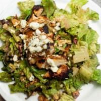 Balsamic Chicken Salad ‐ Individual  · Gluten-Free. Mixed greens, Gorgonzola, walnuts, fresh organic basil, Balsamic Vinaigrette.