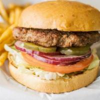 Hamburger · LTOP, mayo,  brioche bun