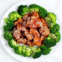 芝 麻 鸡/Sesame Chicken · Served with white rice. add brown rice chicken or roast pork fried rice shrimp or beef fried...