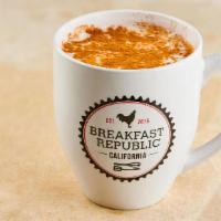 Chai Tea Latte · Chai powder and steamed milk topped with Cinnamon. 

