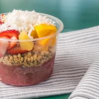 Tropical · Coconut, strawberry, pineapple, mango, granola, and honey