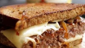 Patty Melt With Fries  · Grilled onions, melted cheese and slice bread served with fries.