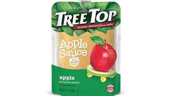 Tree Top Apple Sauce · Apple Sauce made with (100%) USA apples. It's as pure and simple as that. No Spoon, no mess - just squeezy fun!