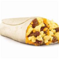 Breakfast Burrito · Includes sausage, egg, and cheese. The Jr. Breakfast Burrito is packed with savory sausage, ...