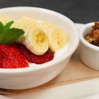 Yogurt Bowl · Low-fat plain organic yogurt with a side of Urth granola.