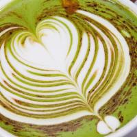 Rising Sun Matcha Latté™ · Energy drink w/organic matcha, organic espresso & dark chocolate.