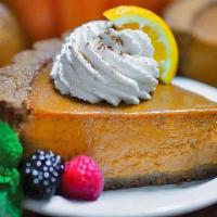 Pumpkin Pie Slice · Creamy classic pumpkin pie baked in our signature graham cracker crust. The best pumpkin pie...