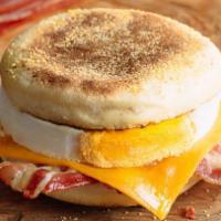Egg Muff'N · Includes Cheddar on an English muffin.