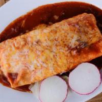Carne Asada Burrito · With pico de gallo. Stuffed with rice and beans.
