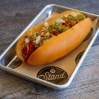 L/4 Lb Stand Dog · Made with Vienna Premium Beef. Build your own 1/4 Stand Dog from our list
of toppings. Limit...