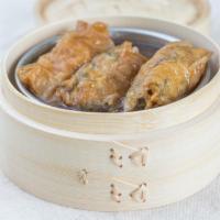 Bean Curd Rolls (Tau Hu Ky) · Meat and vegetables wrapped in tofu skin