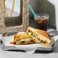 The Jalapeno Cheddar · Melted Cheddar and pepperjack cheese with jalapenos and chipotle mayonnaise grilled between ...