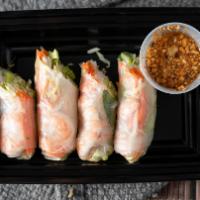 Fresh Spring Rolls · Shrimp or tofu, shredded lettuce with bean sprout, carrot, cucumber, sweet basil and vermice...
