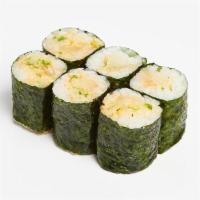 Yellowtail Roll · Yellowtail with sushi rice wrapped in nori.