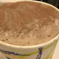 Chocolate Milkshake · Almond milk, Hug Life chocolate ice cream and Holy Kakow chocolate sauce.