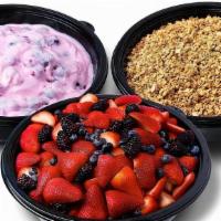 Yogurt Parfait · homemade berry yogurt, fresh berries & honey-oat granola