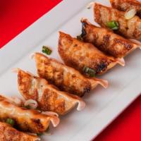 8 Pack Potstickers · Pan-Seared with your choice of filling between Ginger Chicken and Green Vegetable.
